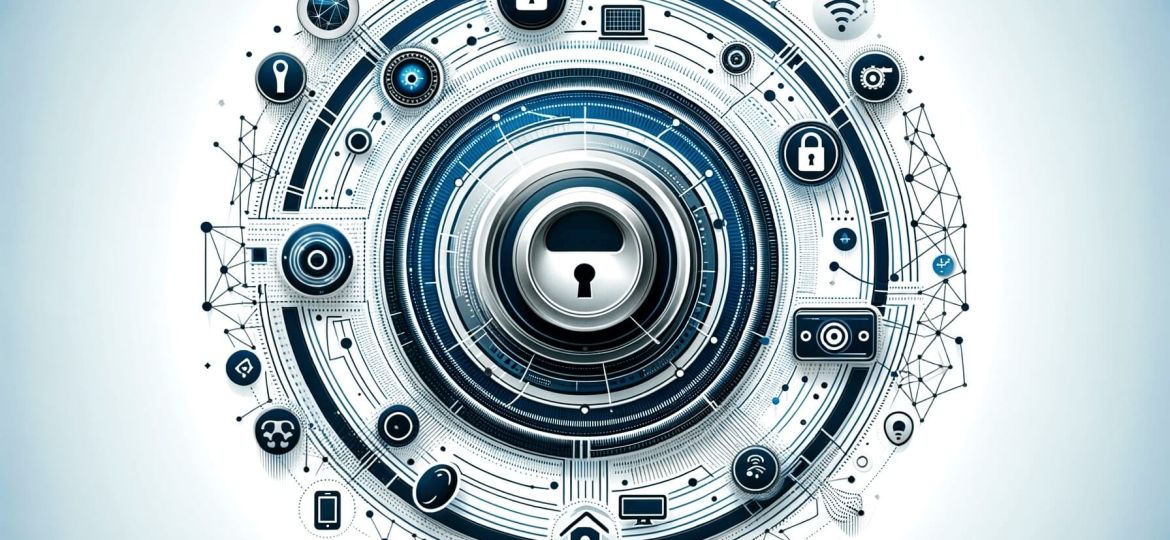 Digital concept of Ring Alarm Pro system showcasing its advanced home security capabilities and network connections.