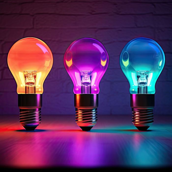 Wireless smart light bulbs with color changing capabilities