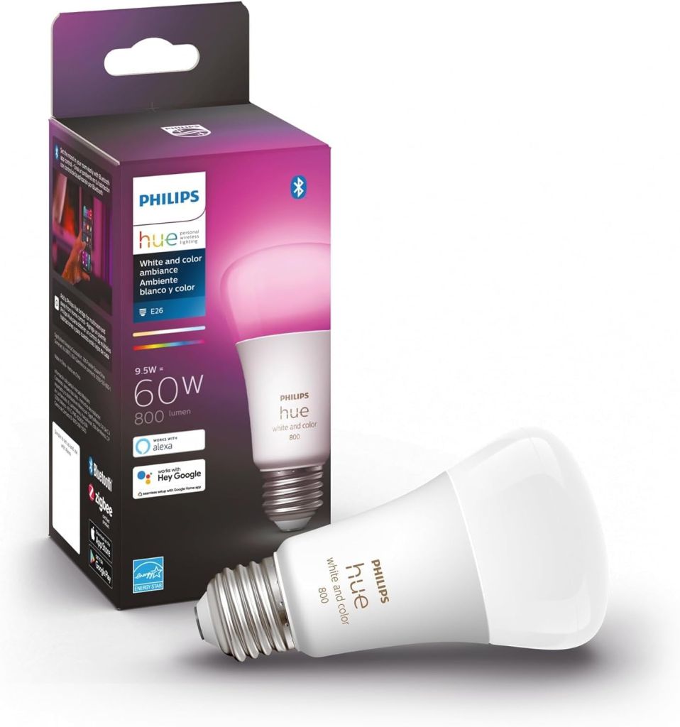 Philips Hue Smart 60W A19 LED Bulb